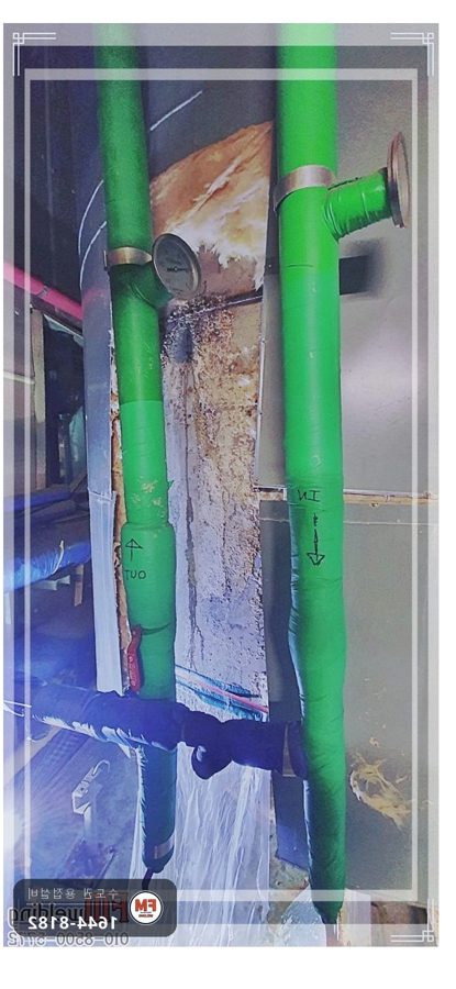 20톤 온수탱크 누수 공식 확인 316L 판재보강 번짐 범위 용접